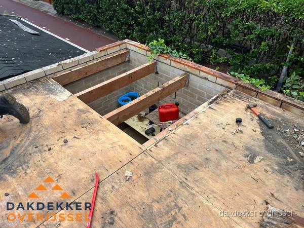 Plat dak vervangen met open constructie in Overijssel