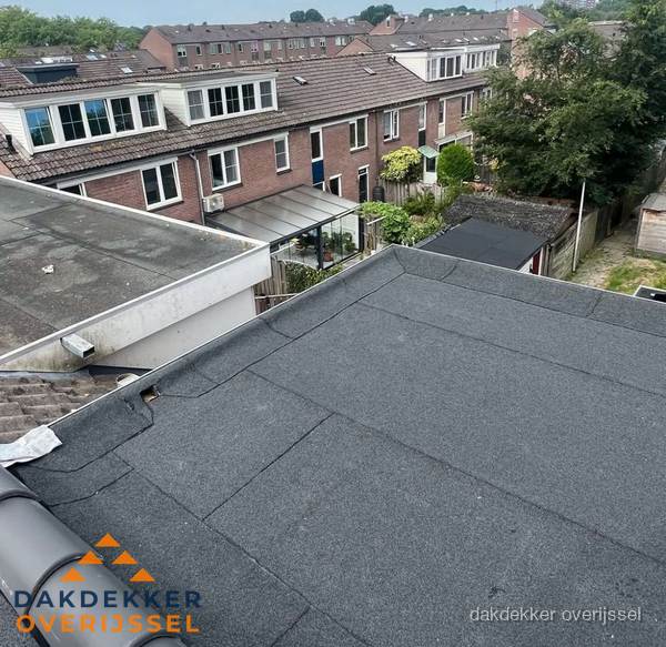 Dakinspectie plat dak aanbouw in Overijssel